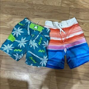 Colorful Boys' Swim Trunks Set